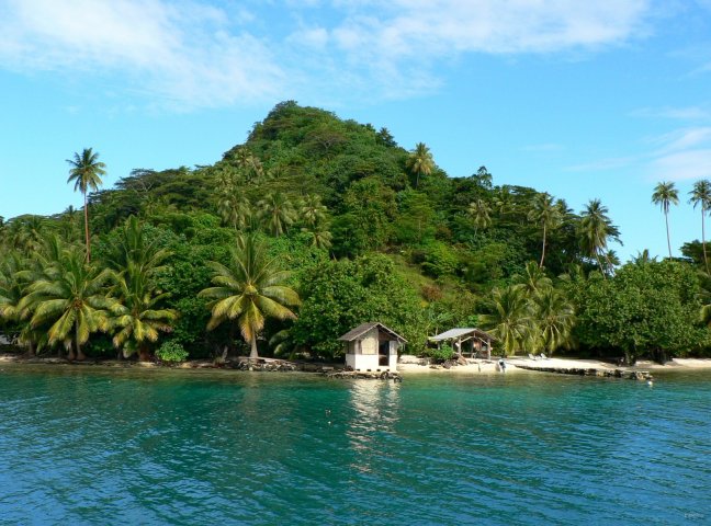 187- Habitation sur la cote sud de Tahaa 